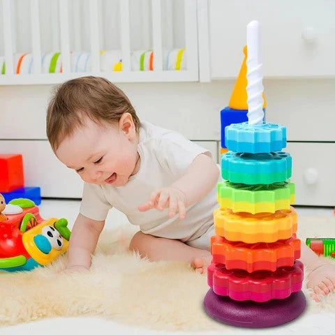 Rotating Rainbow Tower